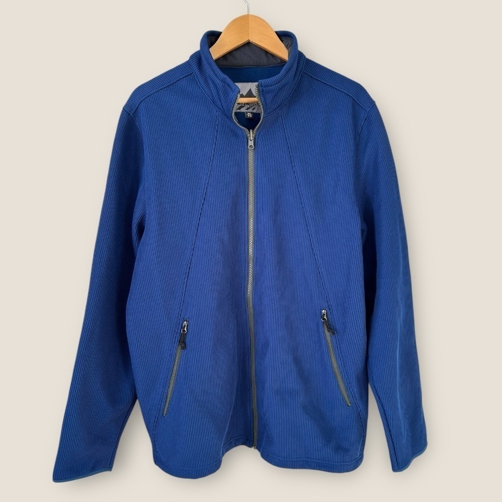 WindRiver Men’s Blue Zip-up Sweater Jacket